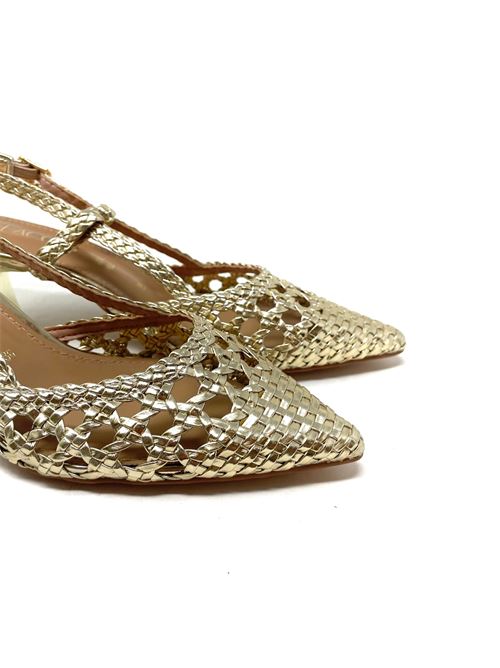Slingback donna intrecciata IL LACCIO | 9110LAMINATOPLATINO